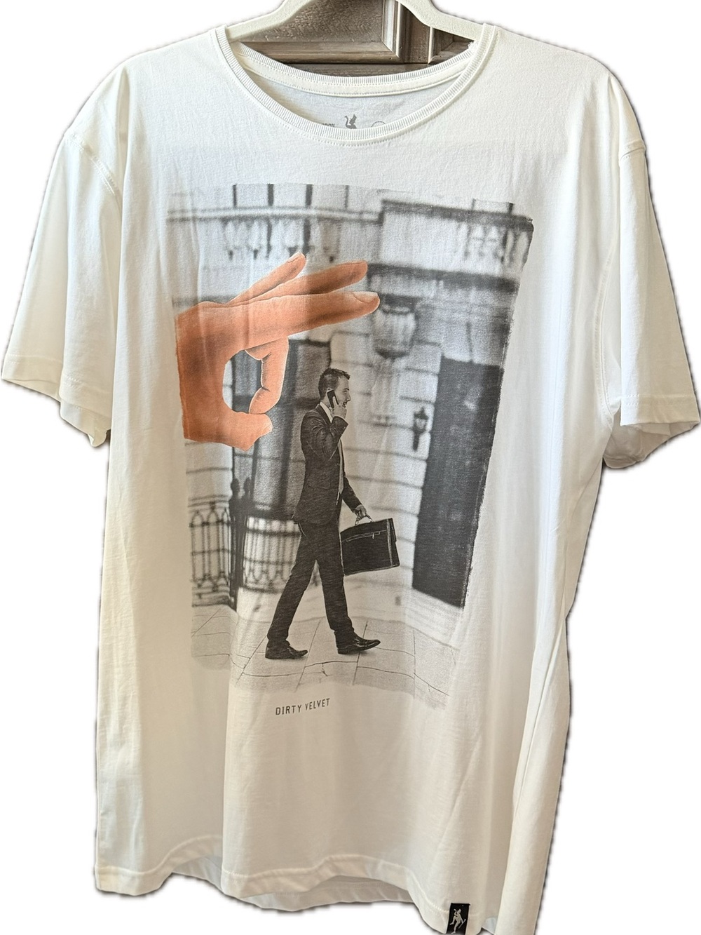 Men's White Graphic Crewneck T-Shirt - XL